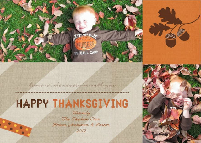 Porter's 2012 Thanksgiving Card