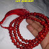 Kalung Japamala Tasbih Budha  Batu Marjan RED CORAL 108 biji 10 mmBy Mall Handycraft 