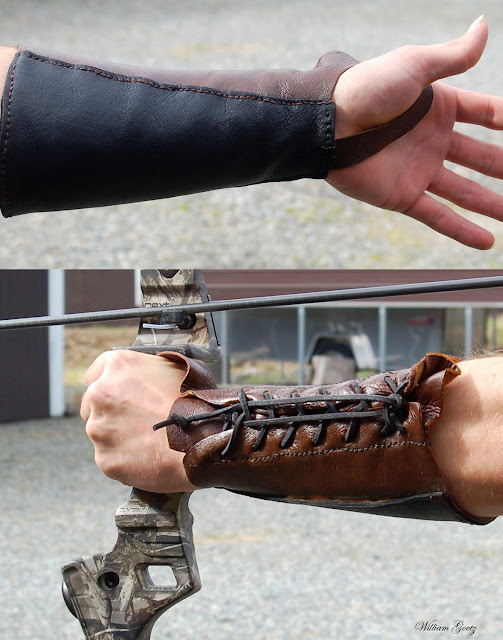 Archery Leather Arm Guard Bracer