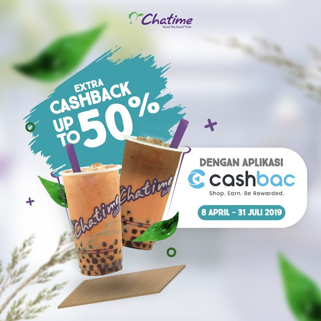 #Chatime - #Promo Extra Cashback Up To 50% Pakai CASHBAC (s.d 31 Juli 2019) #Chatime - #Promo Extra Cashback Up To 50% Pakai CASHBAC (s.d 31 Juli 2019)