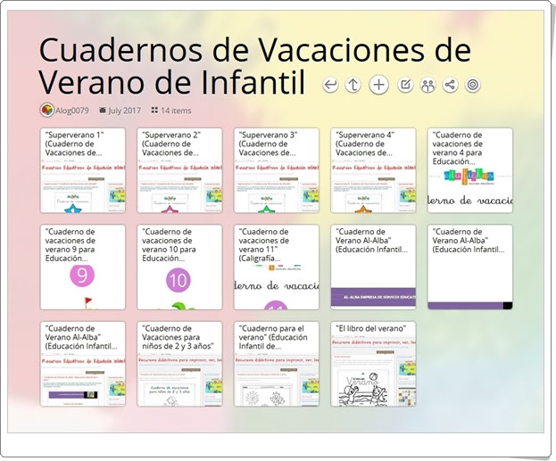 "Cuadernos de Vacaciones de Verano de Infantil" (Colección)