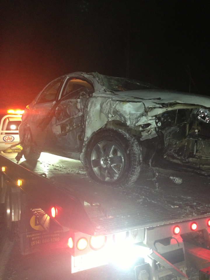 Urgence911 BeaulacGarthby Un accident mortel sur la route 112