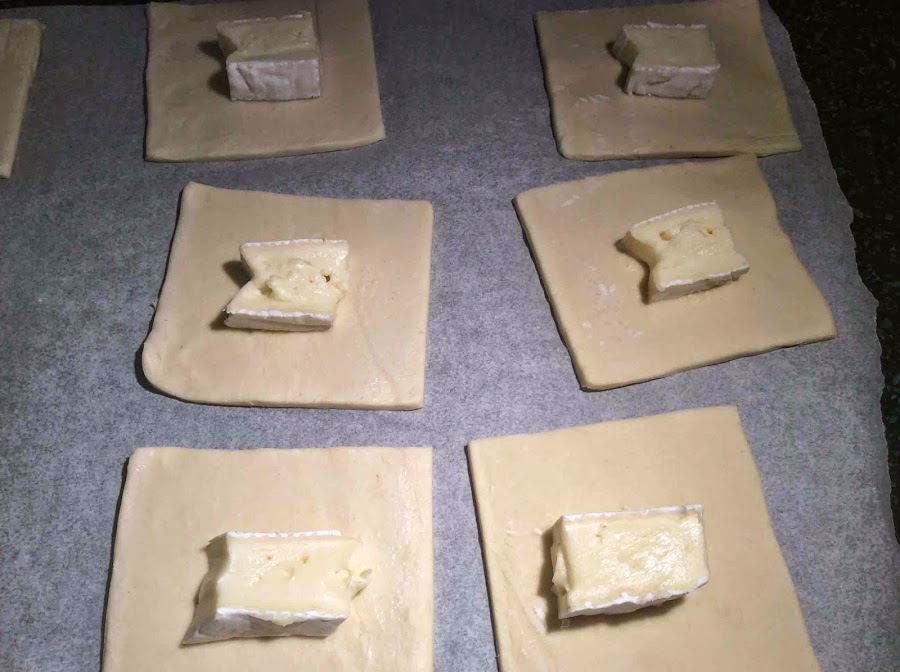 Cuadrados de hojaldre