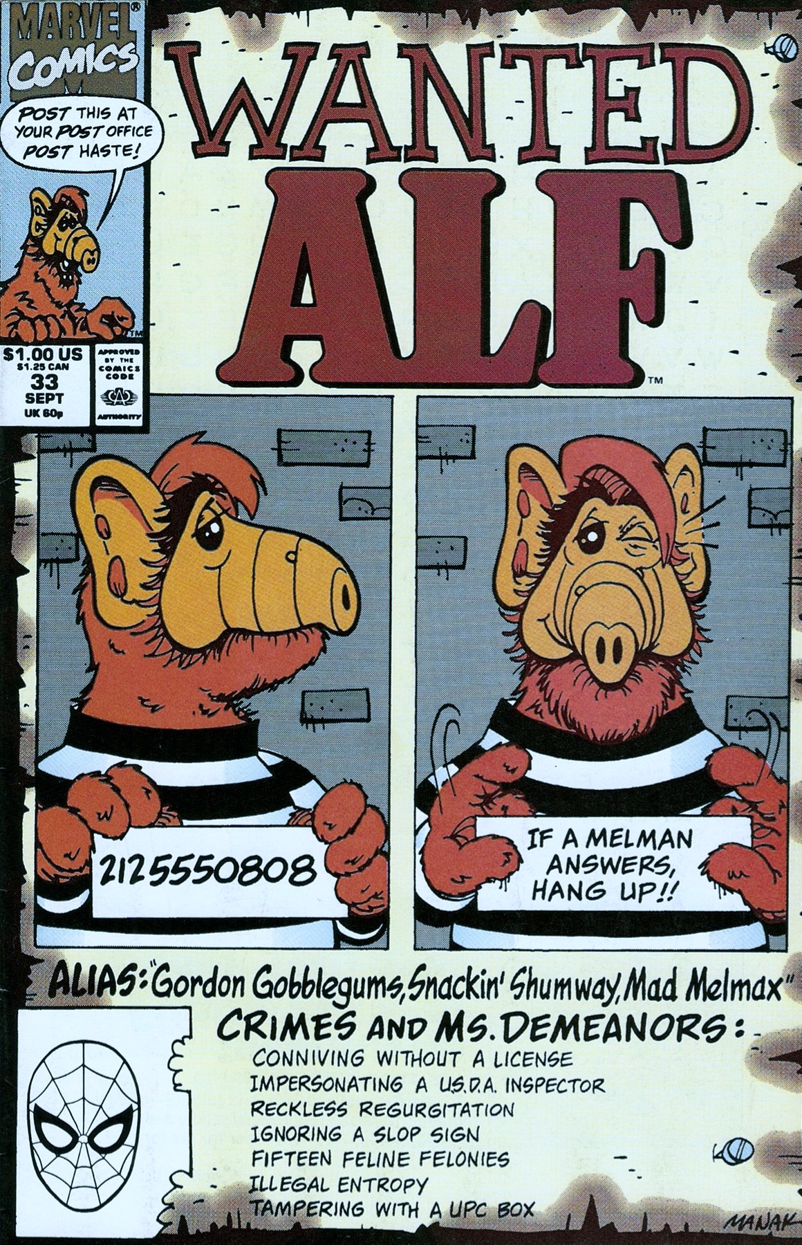 Read online ALF comic -  Issue #33 - 1