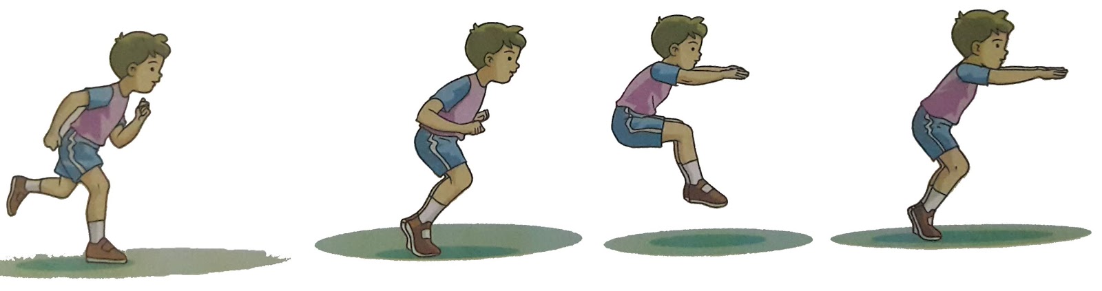 Sikap awal gerak langkah dasar melompat adalah berdiri dengan posisi kedua kaki