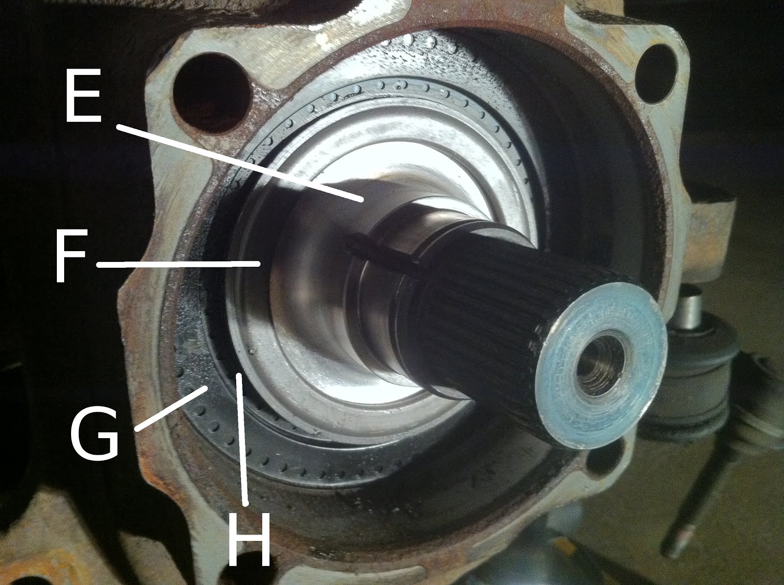 2006 Ford f350 front axle dust seal