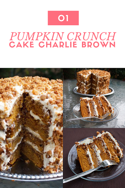 PUMPKIN CRUNCH CAKE CHARLIE BROWN - Little Owl Kitchen