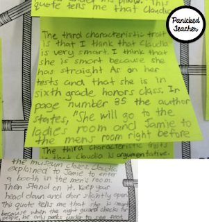 Finding Quotes in the Text to Support Thinking
