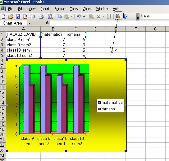 orasul meu: Cum sa faci un grafic in excel