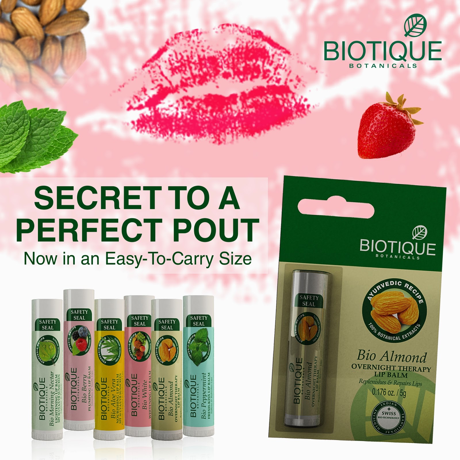 Protect and Moisturize Your Lips this Winter Biotique Lip Balms