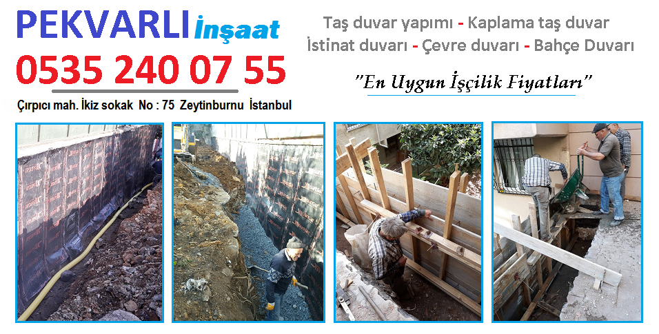 İSTİNAT DUVARI YAPAN FİRMALAR 0535  İSTANBUL DUVAR İNŞAATI YALITIMI YAPAN YERLER USTASI FİYATLARI