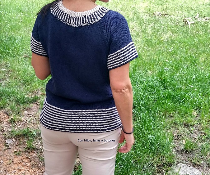 Con hilos, lanas y botones: Mint Candy Summer Tee by Lana Cabana Knits