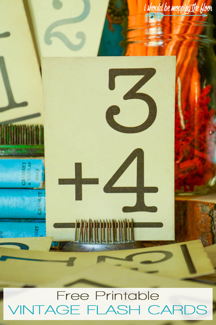 Free Printable Number Flash Cards I Should Be Mopping The