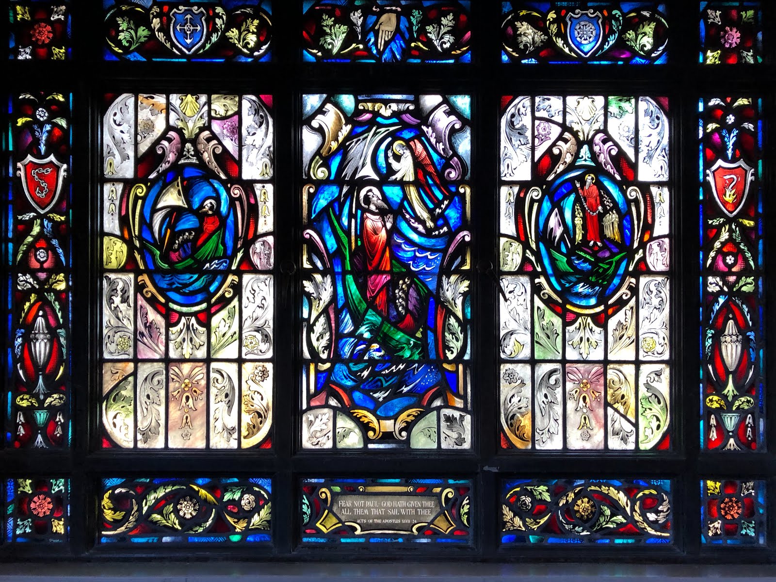 Walking Arizona Stained Glass Window Naval Academy Chapel