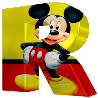 Abecedario 3D de Mickey.