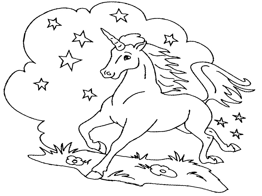 Mewarnai Gambar Unicorn