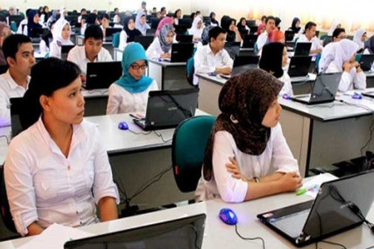 Ilustrasi ujian P3K. Ilustrasi ujian P3K.