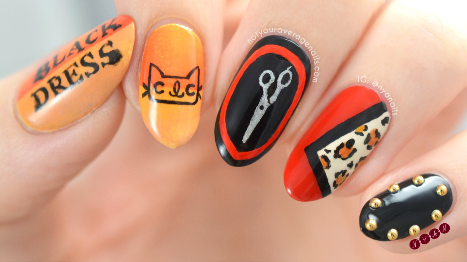 N.Y.A. Nails Black Dress