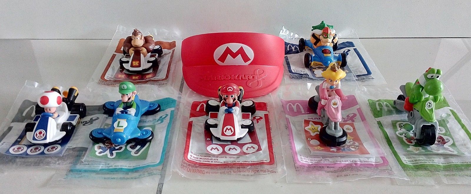 McDonald's 2014 Nintendo Mario Kart 8 WiiU & TY Beanie Boo's