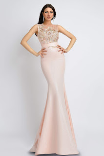 Rochie de lux cu broderie florala aplicata Atmosphere5