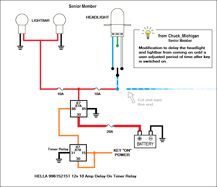 Delayed Headlight and Lightbar Project | Honda Shadow Forums