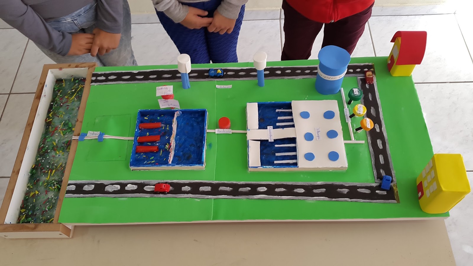 Educação Coletiva: Estação de Tratamento de Água - Fotos das Maquetes