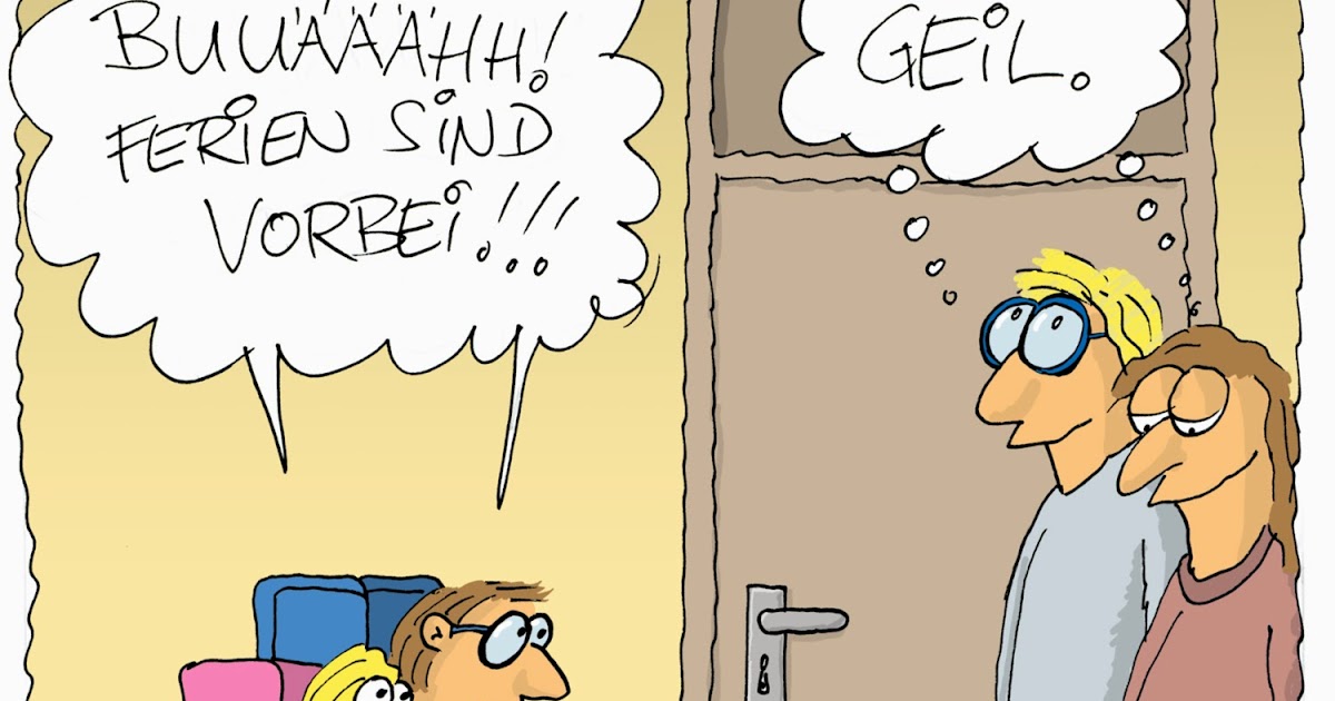 Fussel Cartoons Ferienende Fussel Cartoons Ferienende