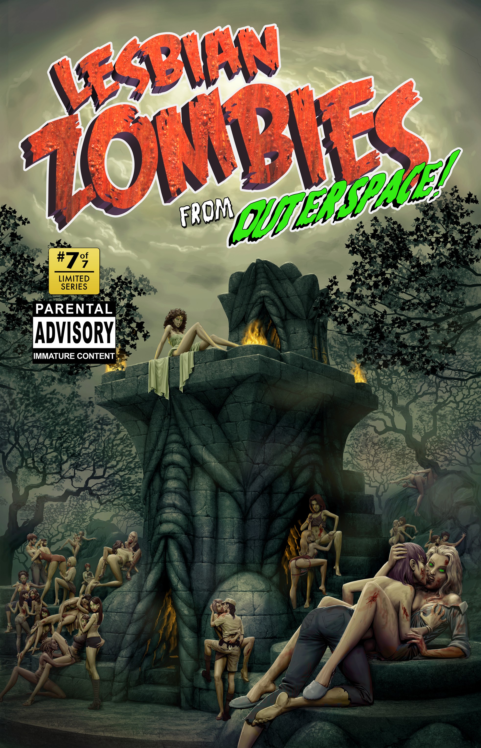 Read online Lesbian Zombies from Outer Space comic -  Issue #7 - 1