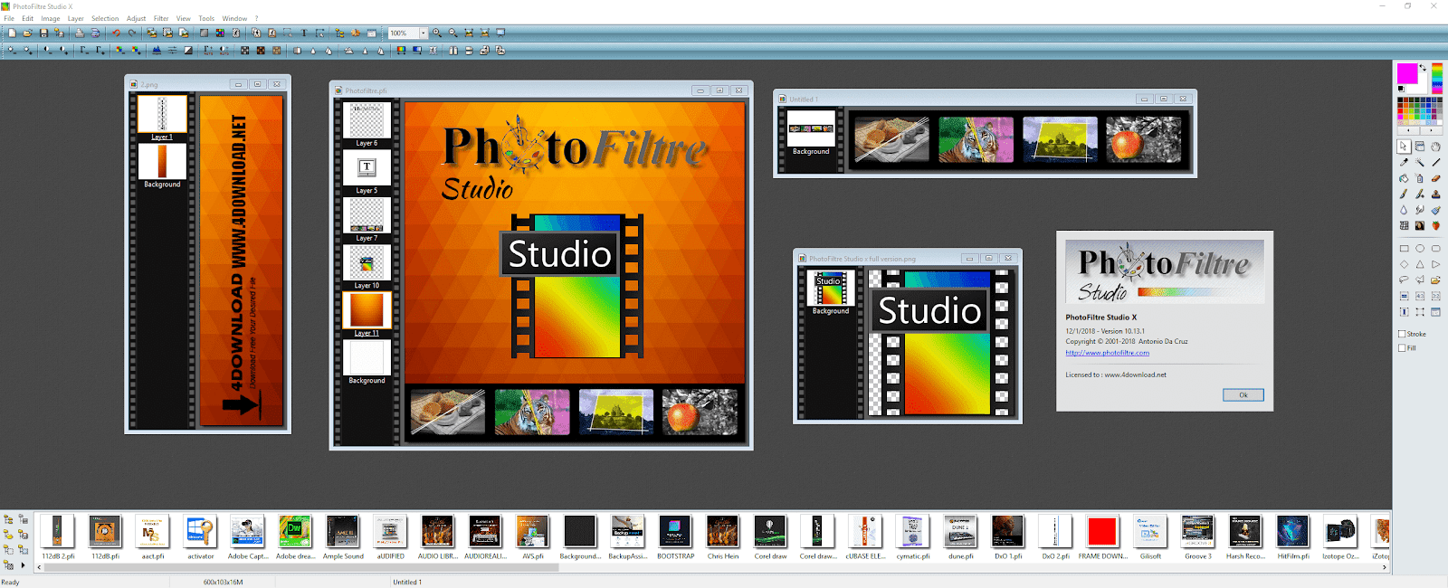 Download PhotoFiltre Studio 11 v11.6.1 Full version