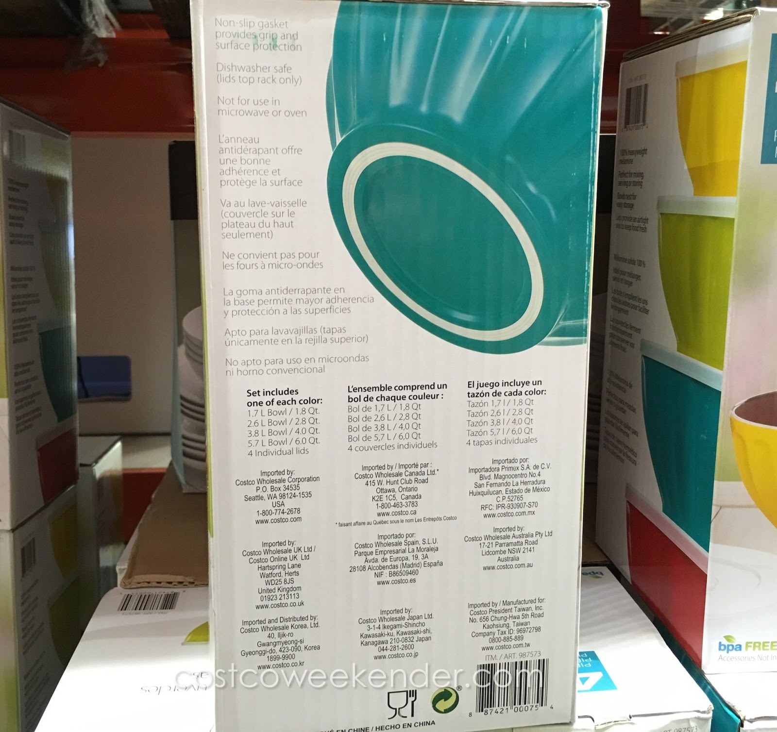 4Piece Melamine Mixing Bowl Set Costco Weekender