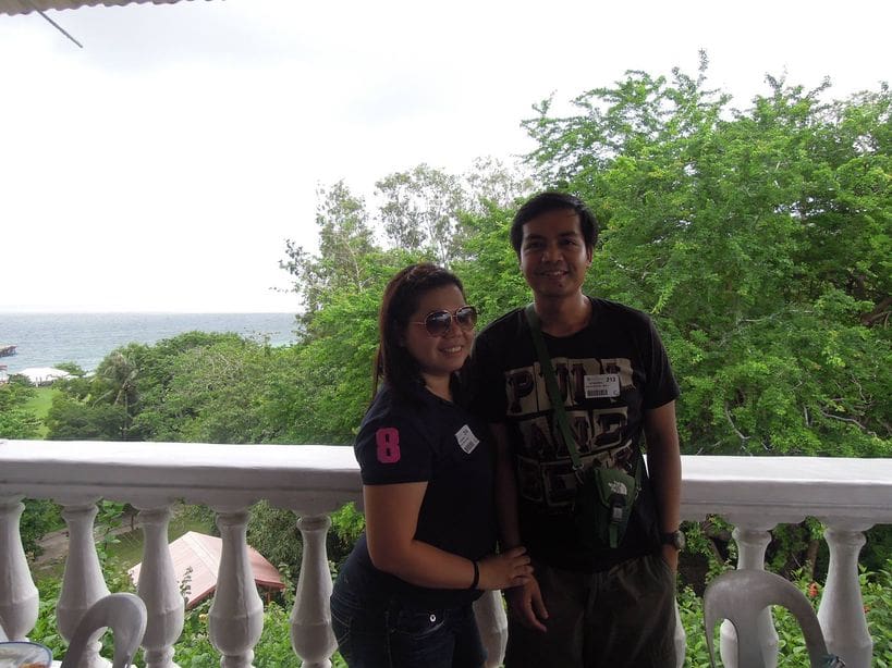 Enjoying the view after lunch at Corregidor Island