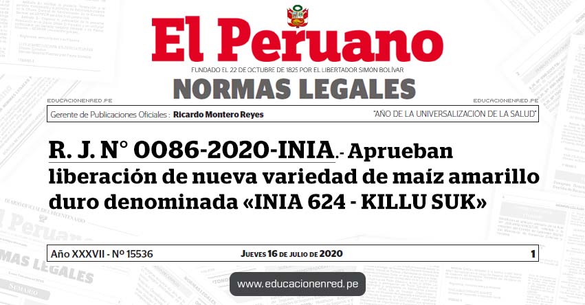 R. J. N° 0087-2020-INIA.- Aprueban el «Reglamento de Propiedad Intelectual del Instituto Nacional de Innovación Agraria - INIA» y conforman el «Comité de Propiedad Intelectual del Instituto Nacional de Innovación Agraria - INIA» R. J. N° 0087-2020-INIA.- Aprueban el «Reglamento de Propiedad Intelectual del Instituto Nacional de Innovación Agraria - INIA» y conforman el «Comité de Propiedad Intelectual del Instituto Nacional de Innovación Agraria - INIA»