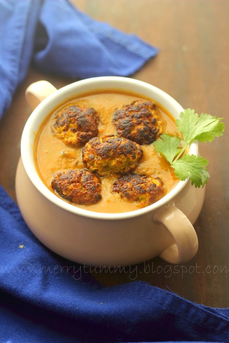Merry Tummy Zucchini Kofta Curry Taroi (Galka) Ke Kofte Ki Subji