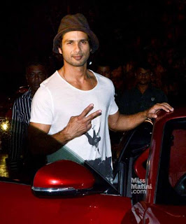 Shahid Kapoor spotted at Olive in Bandra