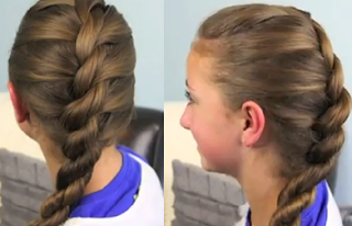 French Twist into Rope Braid hair style