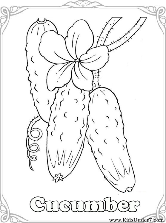 vegtable coloring pages - photo #29