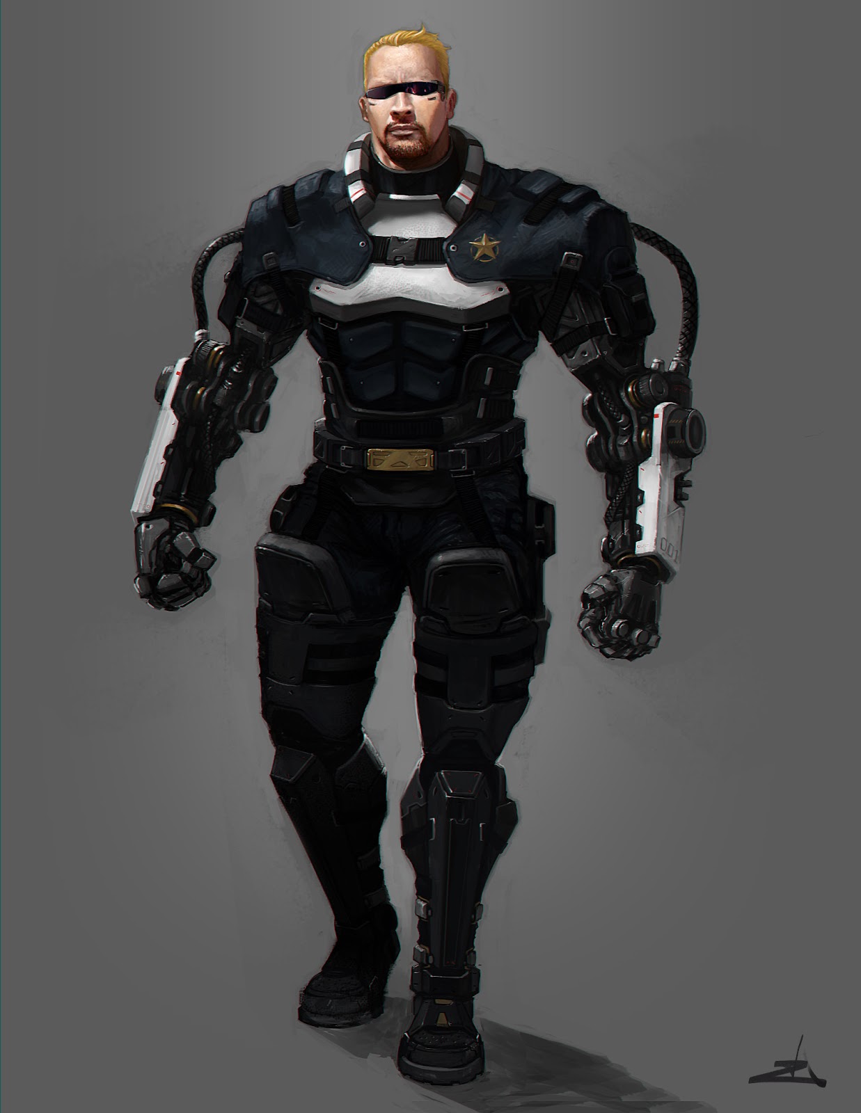 My portfolio: Captain commando finish