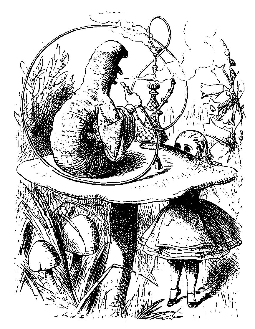 caterpillar alice in wonderland clip art - photo #45