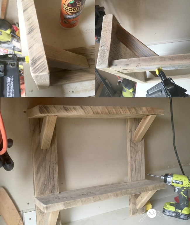 adding diy wood shelf brackets
