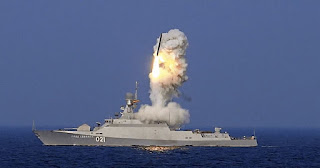 Kapal Perang Rusia Lepaskan Rudal ke Suriah