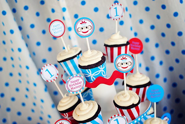 Kara s Party Ideas Vintage Sock Monkey Birthday Party   - 99