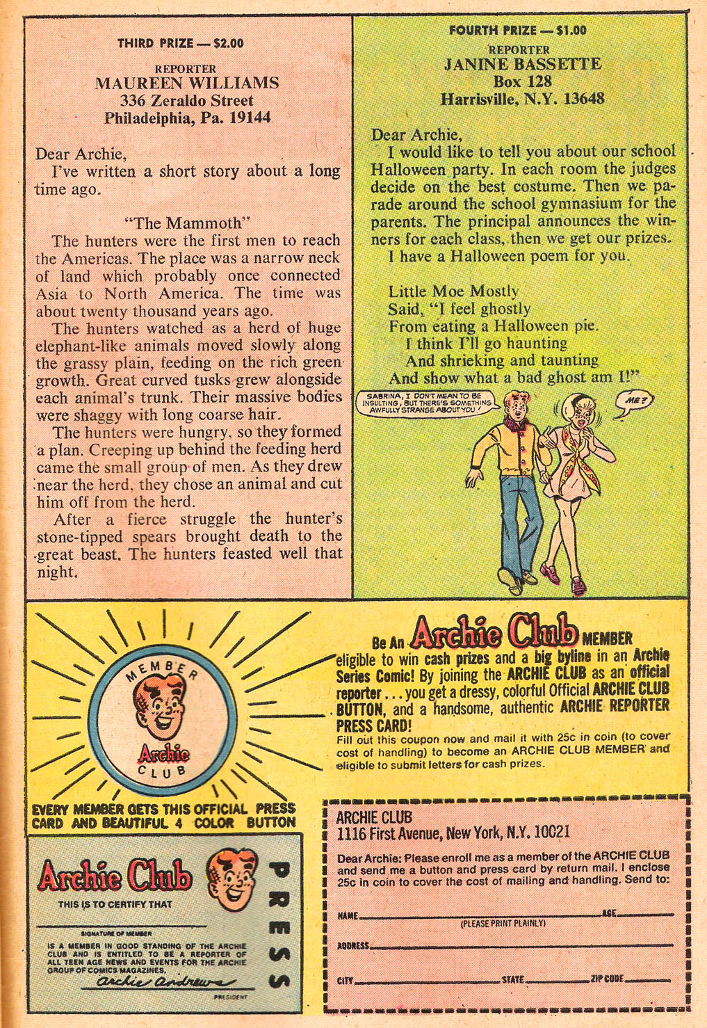 Read online Sabrina The Teenage Witch (1971) comic -  Issue #11 - 34