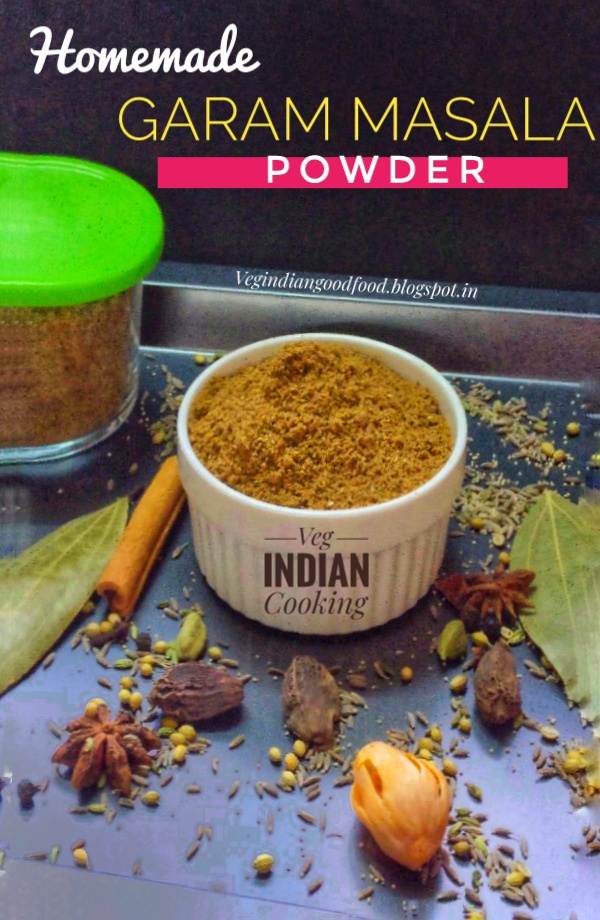 Veg Indian Cooking Homemade Garam Masala Powder