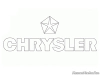 Gambar mewarnai logo mobil Chrysler