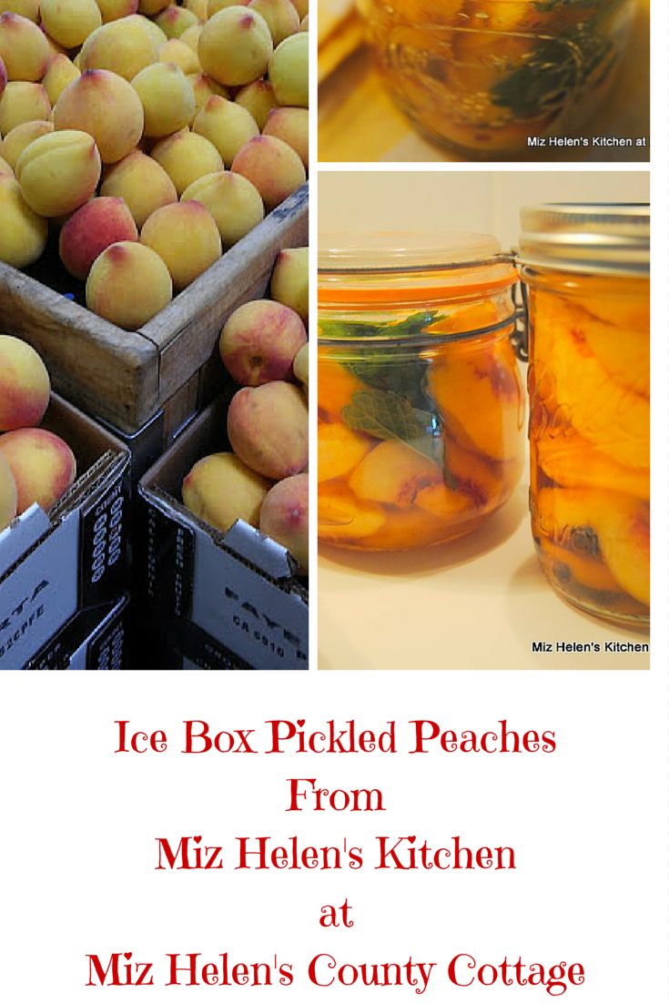 Ice Box Pickled Peaches