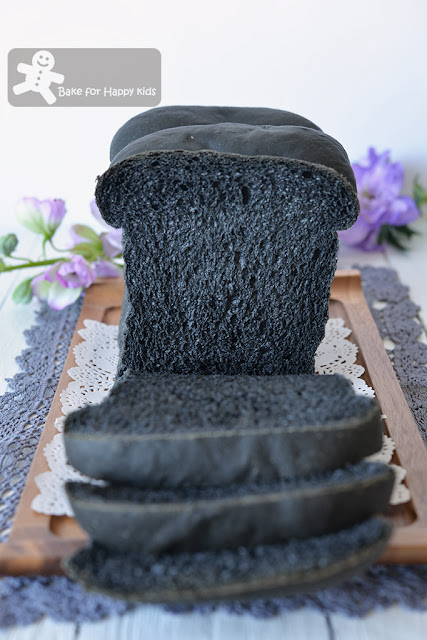 soft moist bamboo charcoal bread