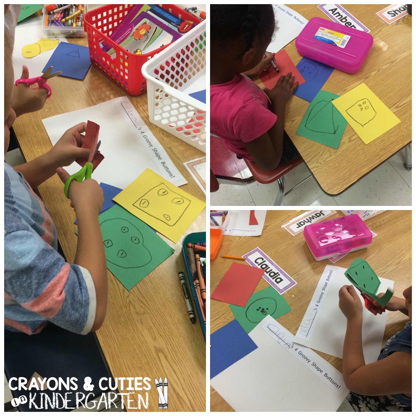 Crayons & Cuties In Kindergarten Shapes..Fun and Freebies!