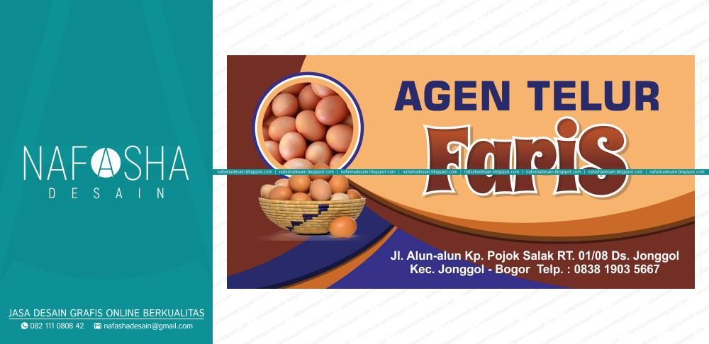 Contoh Spanduk Agen Telur contoh desain spanduk