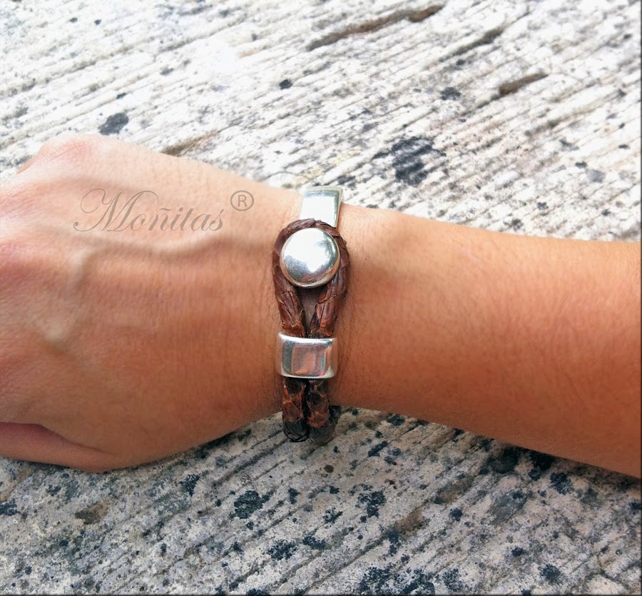 pulsera piel piton