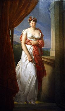 Este es quizas, el cuadro más famoso de Teresa Cabarrus. Lo realizó Francois Baron Gerard. Teresa tenía 31 años y su influencia en la Corte de Napoleón había empezado a declinar.